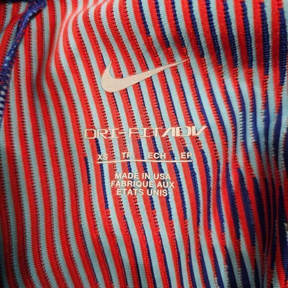 Nike Pro Elite USA Compression Running Racing Shorts Women's XS Blue Red White - Picture 5 of 8